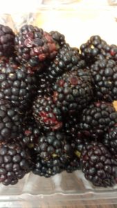 blackberries at the market