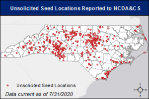 NCDA Unsolicited Seed Map