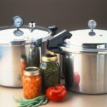 Pressure Cookers with canned goods.