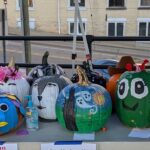 Decorated pumpkins