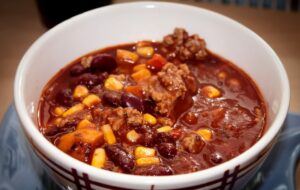 bean & butternut chili