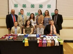 Livestock Judging members with awards