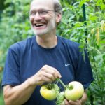 Craig LeHoullier with tomatoes