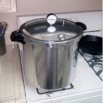 Pressure Canner on a stove