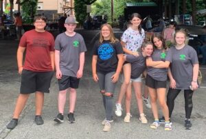 4-H Life Skill Camp participants