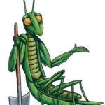 JMG Praying Mantis mascot