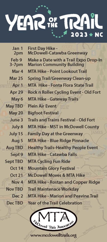 McDowell Year of the Trail planned events