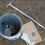Soil sampling with bucket and probe