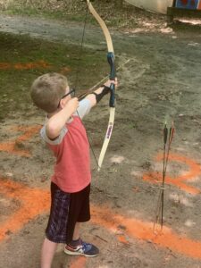 youth shooting archery