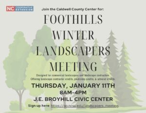 Flyer for landscaper meeting