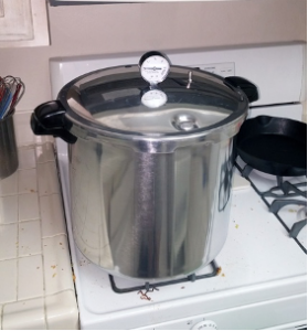 canner on a stove