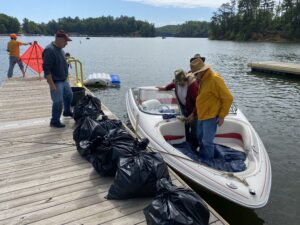 litter clean up boat