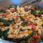 kale in a pasta dish