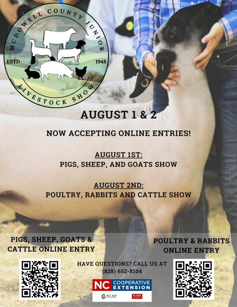 2025 McDowell Livestock Show Flier