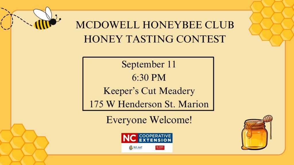 McDowell Honeybee Honey Tasting Contest